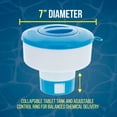 thumbnail image 3 of U.S. Pool Supply Pool Floating Collapsible Chlorine 3" Tablet Dispenser, 7" Diameter Floater- Adjustable Balanced Delivery, 3 of 5