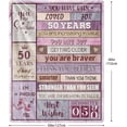 thumbnail image 2 of LHSHID 50th Family Birthday Blanket Idea Gift 40x50in, 2 of 7