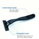 thumbnail image 3 of Durable 6-Blade Manual Razor Set - 1 Ergonomic Handle, 6 Refills, Hair Trimming & Facial Shaving, Safety Cover Included, 3 of 4