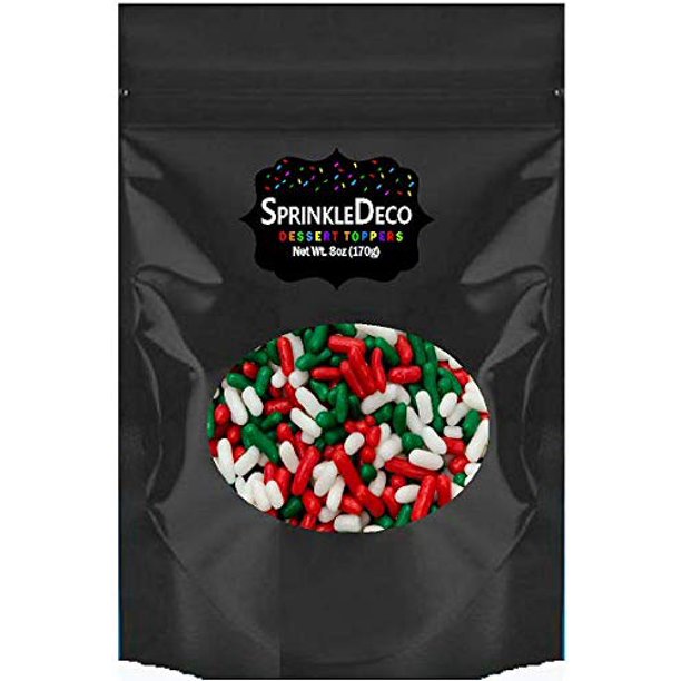 Sprinkle Deco Christmas Holiday Edible Confetti Sprinkles Jimmie