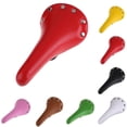 thumbnail image 3 of MYG for Rivet PU Leather Bike Saddle Fixed Gear Bicycle Seat Comfortable Cycling for Track Bike Fixie Bicycle Red 28cm Length 16cm Rear Width, 3 of 9