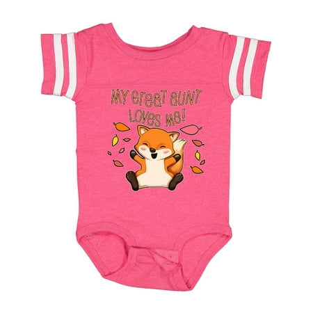 

Inktastic My Great Aunt Loves Me!- Cute Baby Fox Gift Baby Boy or Baby Girl Bodysuit