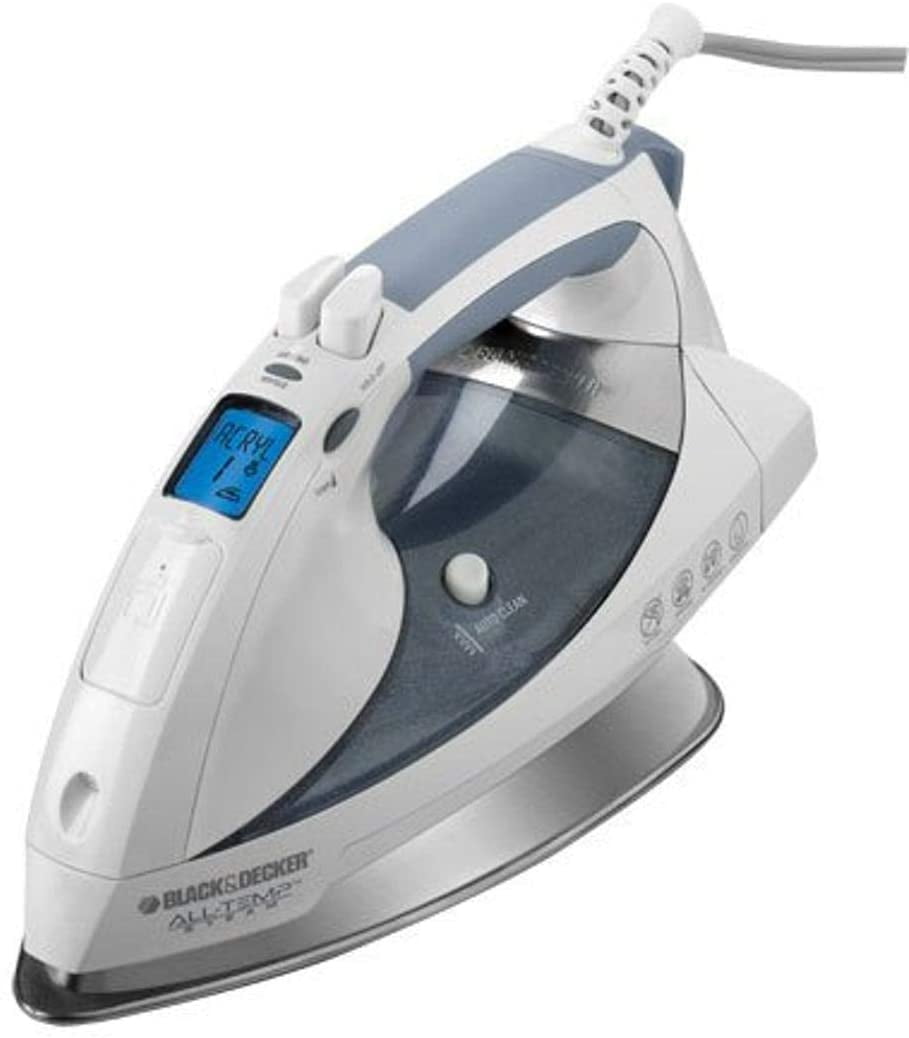 Black & Decker D6000 AllTemp Steam Iron with StainlessSteel Soleplate