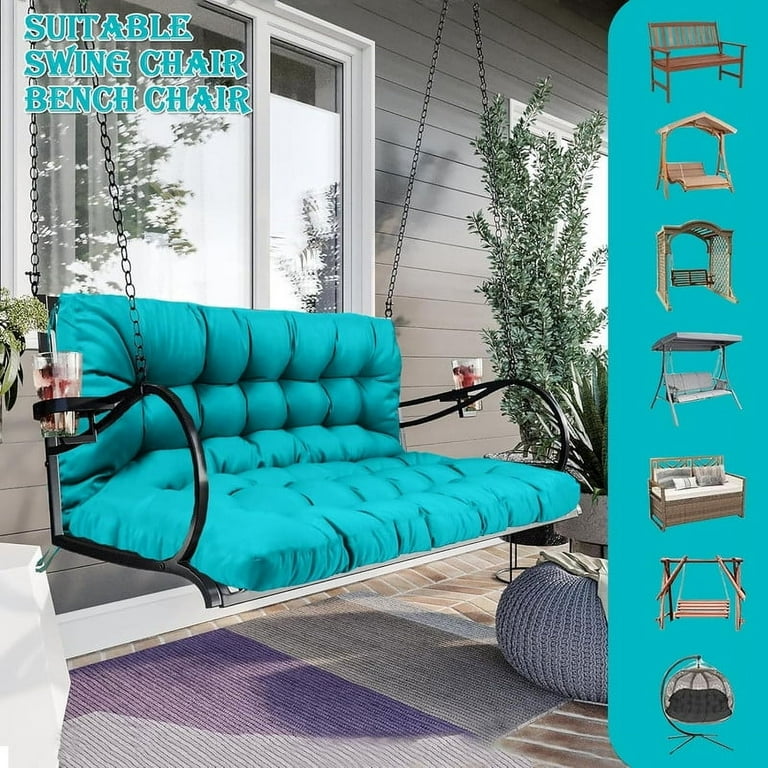 Replacement Cushions for Swing, Waterproof Porch Swing Cushion,