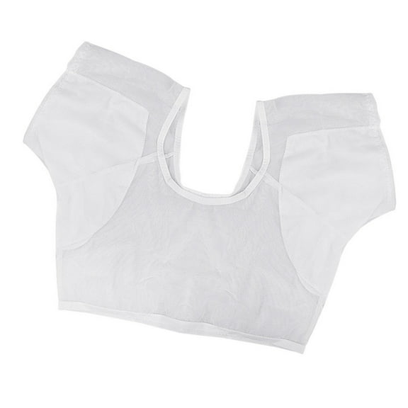 Underarm Sweat Vest Armpit Sweat Proof Pads Crop Undershirt Under Armpits Anti Sweat Short Sleeve Mesh Shirt for Women