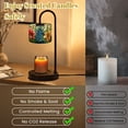 thumbnail image 5 of Candle Warmer Lamp with Timer Dimmer Decorative Flower Vine Stained Glass Window Film Candle Lamp Warmer for Jar Candle with 4 Bulbs Gifts for Women House Warming Gifts, 5 of 8