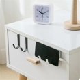thumbnail image 3 of Gancho de acero inoxidable en forma de S detrás de la puerta del armario de la cocina, organizador de llaves con orificios multiusos gratis para la puerta del baño, 3 of 5