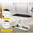 thumbnail image 6 of Garvee Heavy Duty Dog Grooming Table, 50'' Electric Grooming Table for Dogs&Cats, Pet Grooming Table, Height Adjustable with Anti Slip Tabletop, with Sockets for All Pets White, 6 of 7