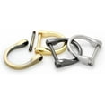 thumbnail image 5 of D-Rings Screw in Shackle Horseshoe D Ring DIY Key Holder Purse Accessories for 1 Inch Strap 4 Pack (Silver), 5 of 7