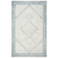 thumbnail image 2 of SAFAVIEH Abstract Grosvenor Geometric Wool Area Rug, Ivory/Blue, 8' x 10', 2 of 10