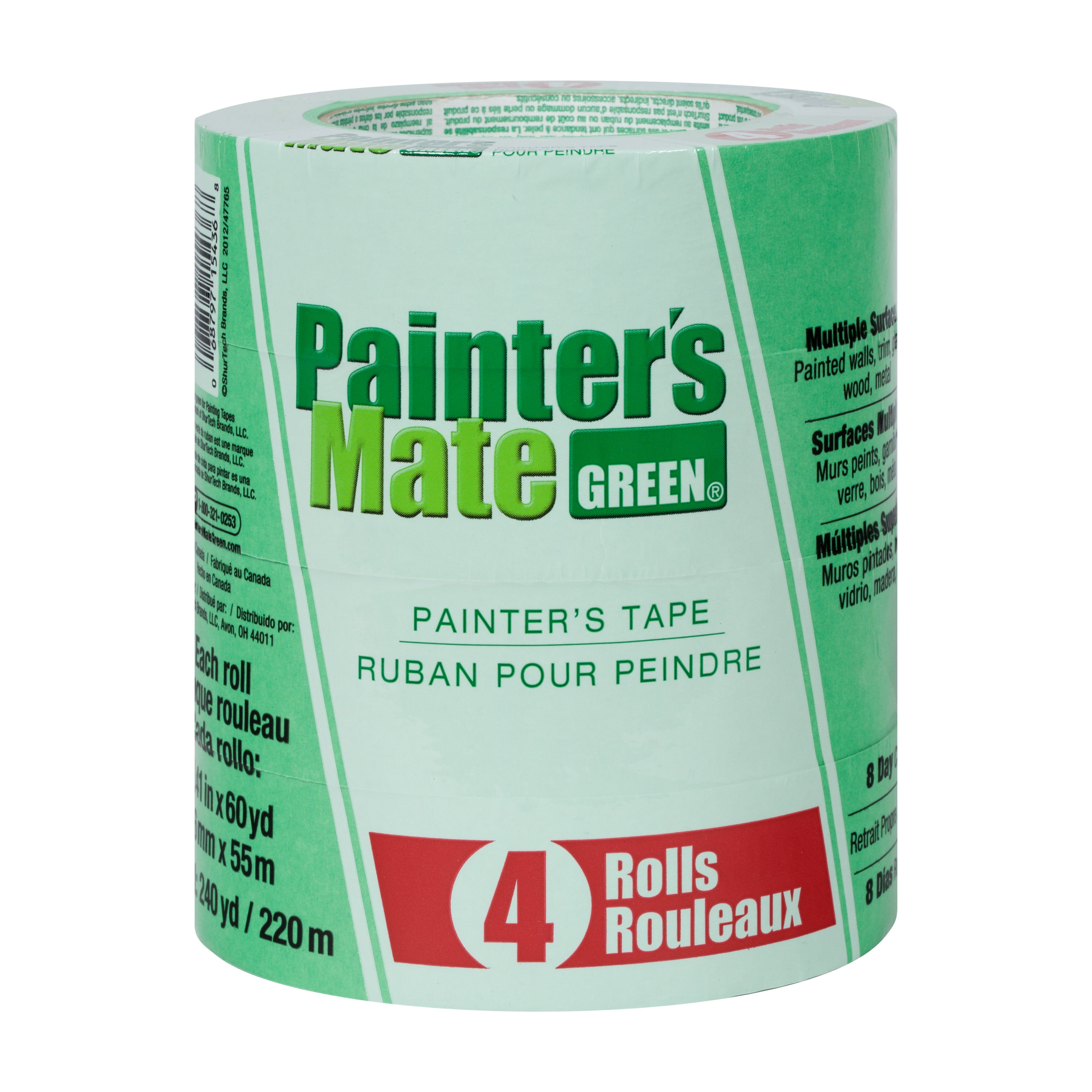 Painter's Mate 1.41 In. X 60 Yd. Green Painter's Tape, 4-pack