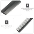 thumbnail image 3 of 6pcs Double Tooth Combs Fine and Wide Tooth Combs Plastic Hair Combs for Men Women, 3 of 8