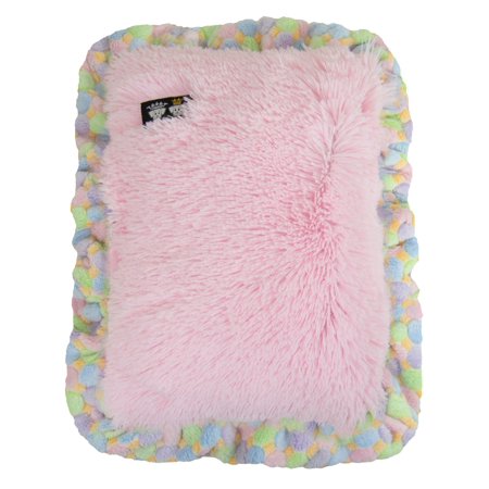 Bessie and Barnie Mesh Deluxe Ice Cream / Bubble Gum (Ruffles) Pet Dog Durable Crate Pad