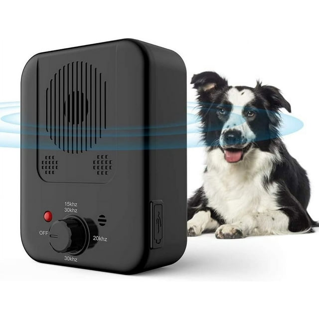 Dog Barking Control Devices Sensor Anti Barking Device Ultrasonic Dog Bark Deterrent Rechargeable Dog Barking Deterrent with Dog Training Behavior 16.4 feet Range