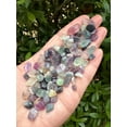 thumbnail image 3 of WHOLESALE Natural Semi Tumbled Rainbow Fluorite Gemstone Chips, Crushed Mini Crystals, Undrilled (Rainbow Fluorite, 10 Pounds), 3 of 4