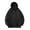 Black, variant on Lilgiuy Oversized Sweatshirt for Men Casual Solid Color Long Sleeve Full Zip Trendy Drawstring Hoodie Sweatshirt with Pockets for Work Office