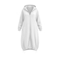 thumbnail image 5 of AVRNLIQ Kids Hall-oween Pumpkin Flannel Onesie, White Zip‑Up Hooded Jack‑O‑Lantern Costume Jumpsuit for Unisex Boys Girls,Size 4-5T, 5 of 7
