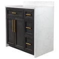 thumbnail image 2 of Palisade 36" Bathroom Vanity with Dark Oak Cabinet and Engineered Marble Top, 2 of 5