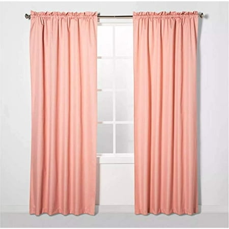 Eclipse Braxton Thermaback Blackout Curtain Panel Coral 42  x 84 