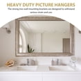 thumbnail image 2 of Miangastore 1 Set French Cleat Interlocking Hardwares Kit Metal Z Hanger for Picture Frames, 2 of 9