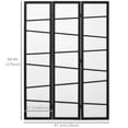 thumbnail image 3 of HOMCOM Folding Room Divider, 3 Panel Privacy Screen for Home Office, White, 3 of 10