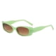 thumbnail image 5 of Gafas de sol rectangulares para mujer Perfecl Moda 90S Estilo Montura ancha Verde, 5 of 8