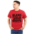 thumbnail image 3 of Blame It On My Roots Country Music Men's Graphic T Shirt Tees Brisco Brands X, 3 of 6