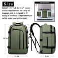 thumbnail image 3 of Mochila de viaje BANGE de 40 L aprobada por la FAA para vuelo con compartimento para portátil, 3 of 6
