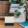 2 Pieces Notebook Calendar Mini Desk Desktop 2024 Small Freestanding