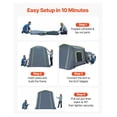 thumbnail image 6 of Large Tent for 5-9 Person, 10.6 x 8 FT Tailgate Tent, Waterproof Camping Tent with Ventilation, 6 of 9