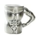 thumbnail image 1 of Taza de cerámica Taza de café 300 ml Taza de té Taza de desayuno Taza de café Decorativa con Plateado y blanco, 1 of 9