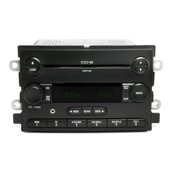 Restored 07 Ford Five Hundred AMFM 6 Disc Mp3 CD Radio w Auxiliary Upgrade 7G1T-18C815-BA (Refurbished)