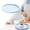 Blue, variant on XIPYYKM 1 Pc Fast Food Serving Tray, 10-Inch Cafeteria Tray, Restaurant Serving Trays, Round Serving Platter for Party, Home, Restaurant