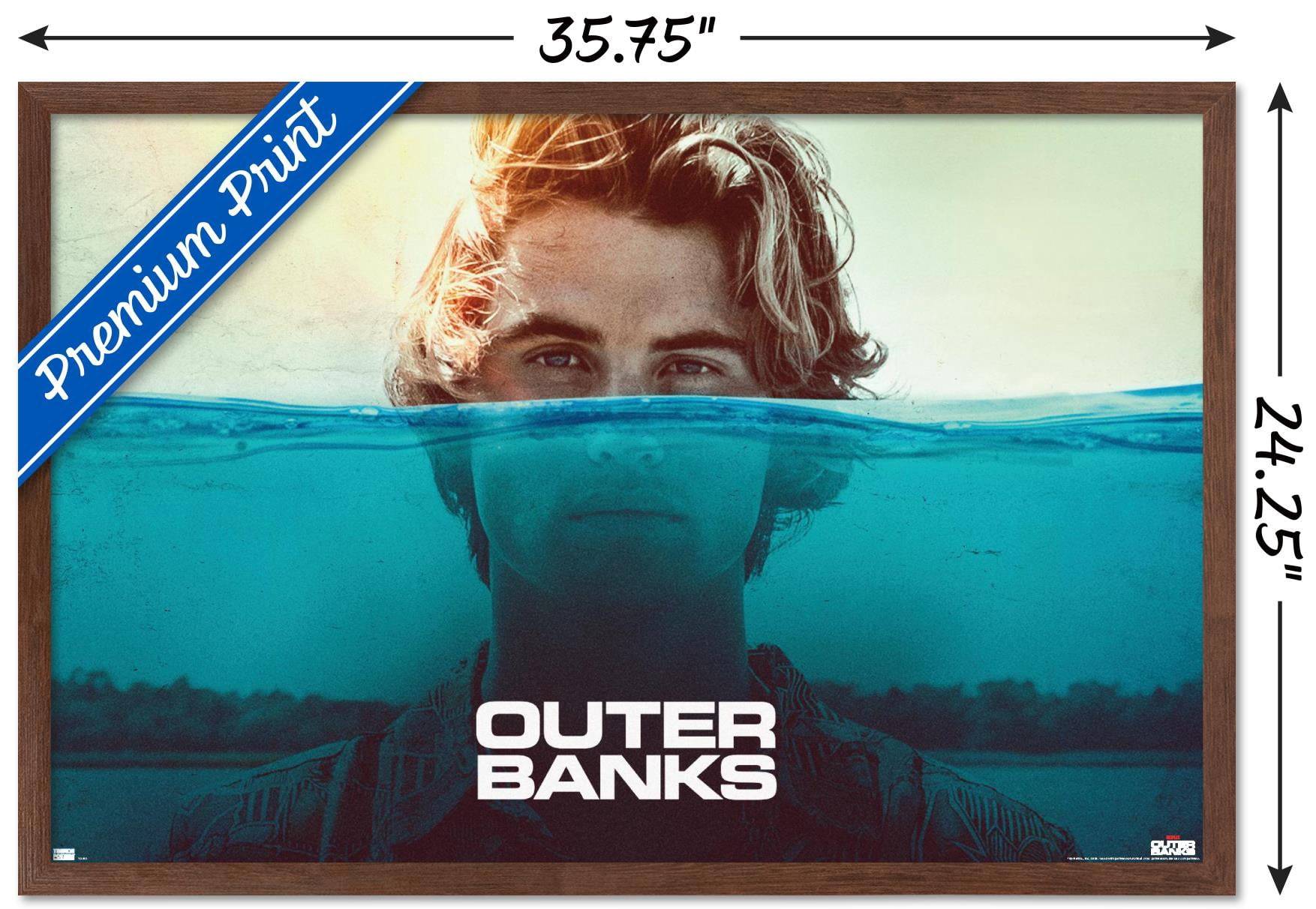 Netflix Outer Banks - Water Wall Poster, 22.375" x 34" Framed