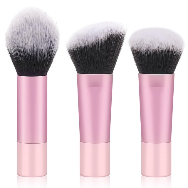 Set de brochas de maquillaje Yrarbil, 3 unidades, Travel Kabuki Premium