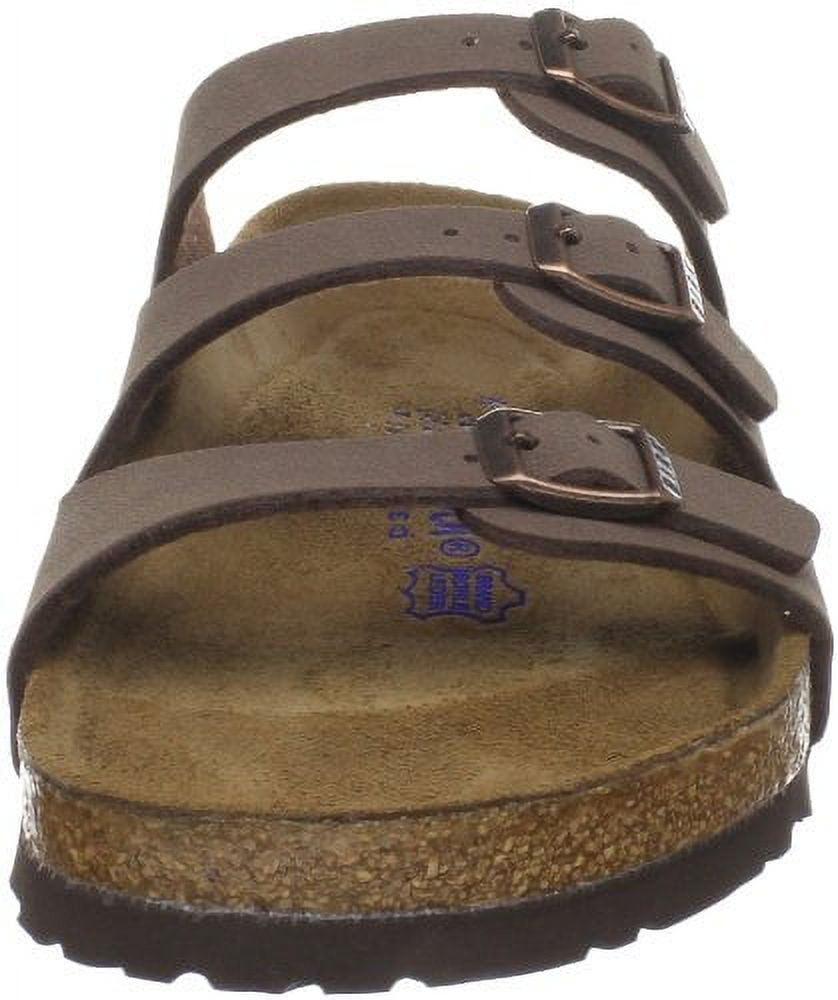Birkenstock 53881: Unisex Florida Soft Footbed Birkibuc Mocha Walking Sandals (42 M EU)