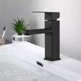 thumbnail image 2 of Grifo de baño negro de una sola manija, grifo de fregadero de baño de un solo agujero, Rv,11 Afortunado Sencillez, 2 of 5