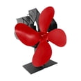 thumbnail image 2 of Chimenea universal alimentada con leña, estufas no eléctricas silenciosas, ventilador, distribución eficiente del calor, alta eficiencia Rojo Baoblaze Ventilador de estufas de calor, 2 of 7