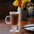 thumbnail image 1 of Taza de café, taza para beber, taza de agua para PC, taza de café transparente simple, taza de espresso con pie para té, espresso, bebida casera, 200 ml, 1 of 8