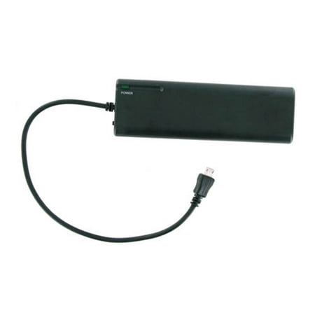 Usb Battery Extender - Unlimited Cellular MicroUSB Battery Extender / Back-Up Charger for Sony eReader PRS-T1, Kobo Touch (Black) - SC-K2B