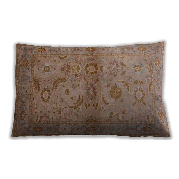 Ahgly Company Outdoor Rectangular Mid-Century Modern Lumbar Throw Pillow, 13 inch by 19 inch