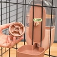 thumbnail image 6 of OhhGo Hanging Automatic Food Water Dispenser, 2Pcs Gravity Pet Feeders and Waterers for Cats, Dogs, Rabbit Cage Food Bowl, Pink, 6 of 13
