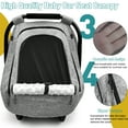 thumbnail image 5 of Baby Car Seat Cover for Babies,Patented Waterproof Baby Car Seat Cover for Boys & Girls,Infant Car Seat Cover Canopy for Girls,Windproof Car Seat Canopy for Boys, Keeps Babies Warm and Cozy (Gray), 5 of 9