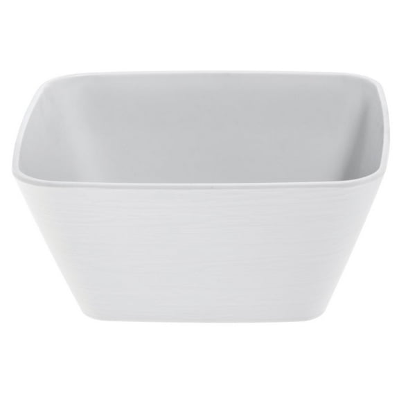 HUBERT® White Serving Bowl Soft Square - 7" L x 6 1/2" w x 3 1/10" H