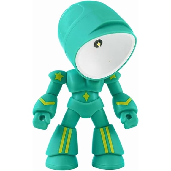 Cute Robot LED Night Light for Kids, Creative Mini Desk Lamp for Bedroom & Nursery Decor