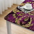 thumbnail image 4 of nygtbtfer Purple Mandala Tablecloth, Middle Eastern Retro Floral Motif, Dining Room Kitchen Rectangular Table Cover,, 4 of 7