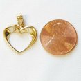 thumbnail image 2 of 14K Yellow Gold Floating Heart Pendant, 2 of 4