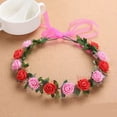 thumbnail image 5 of Bride Floral Headbands Flower Headbands Women Floral Garlands Crown Hair Wreath Bride Flower Crown For Wedding, 5 of 9
