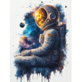 thumbnail image 1 of Qisvanset 12x16 Inch Astronaut Planet Space Canvas Wall Art, Fun Cosmic Art Decor for Kids Nursery Bedroom, 1 of 8