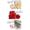 thumbnail image 3 of Cateissary Flores artificiales Ramos de rosas falsas Vintage de mano para de boda Cocina Jardín Compromiso Decoraciones de bricolaje Decoración rosa champán, 3 of 6